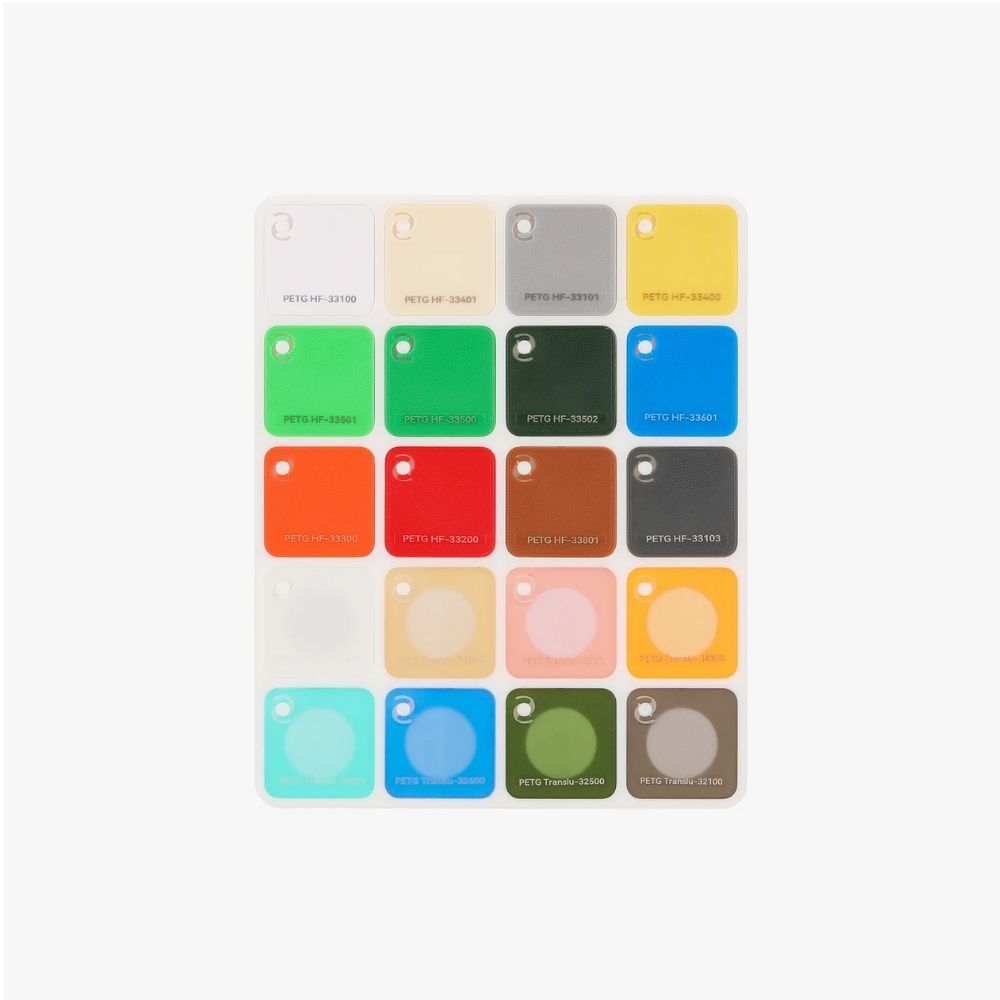 Nuancier de filament Bambu Lab (Bambu Filament Swatches)