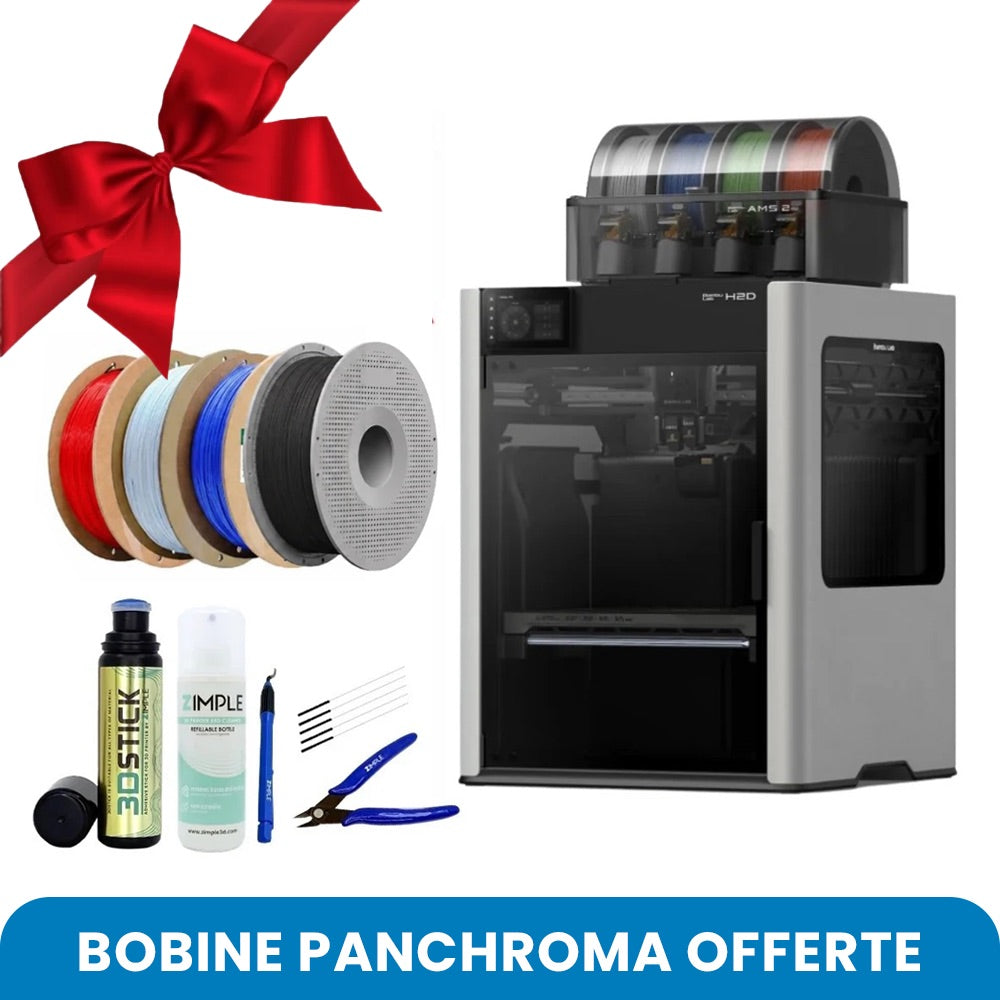 Pack Starter - Bambu Lab H2D Combo + 1 Bobine Panchroma Offerte