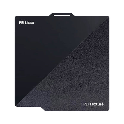 Ziflex - Plateau d'Impression pour Bambu Lab - PEI Smooth & PEI Textured - Noir - 257 x 257 mm