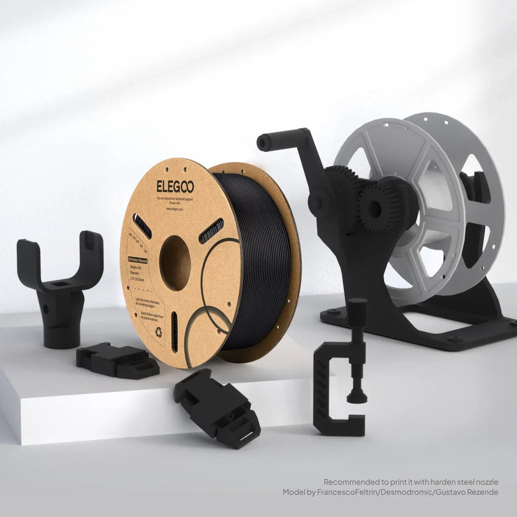 Elegoo - PLA-CF - Noir (Black) - 1,75 mm - 1 kg