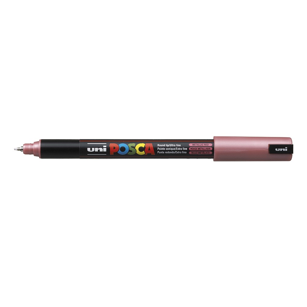 POSCA - Marqueur Pointe Extra Fine - Rouge Métal