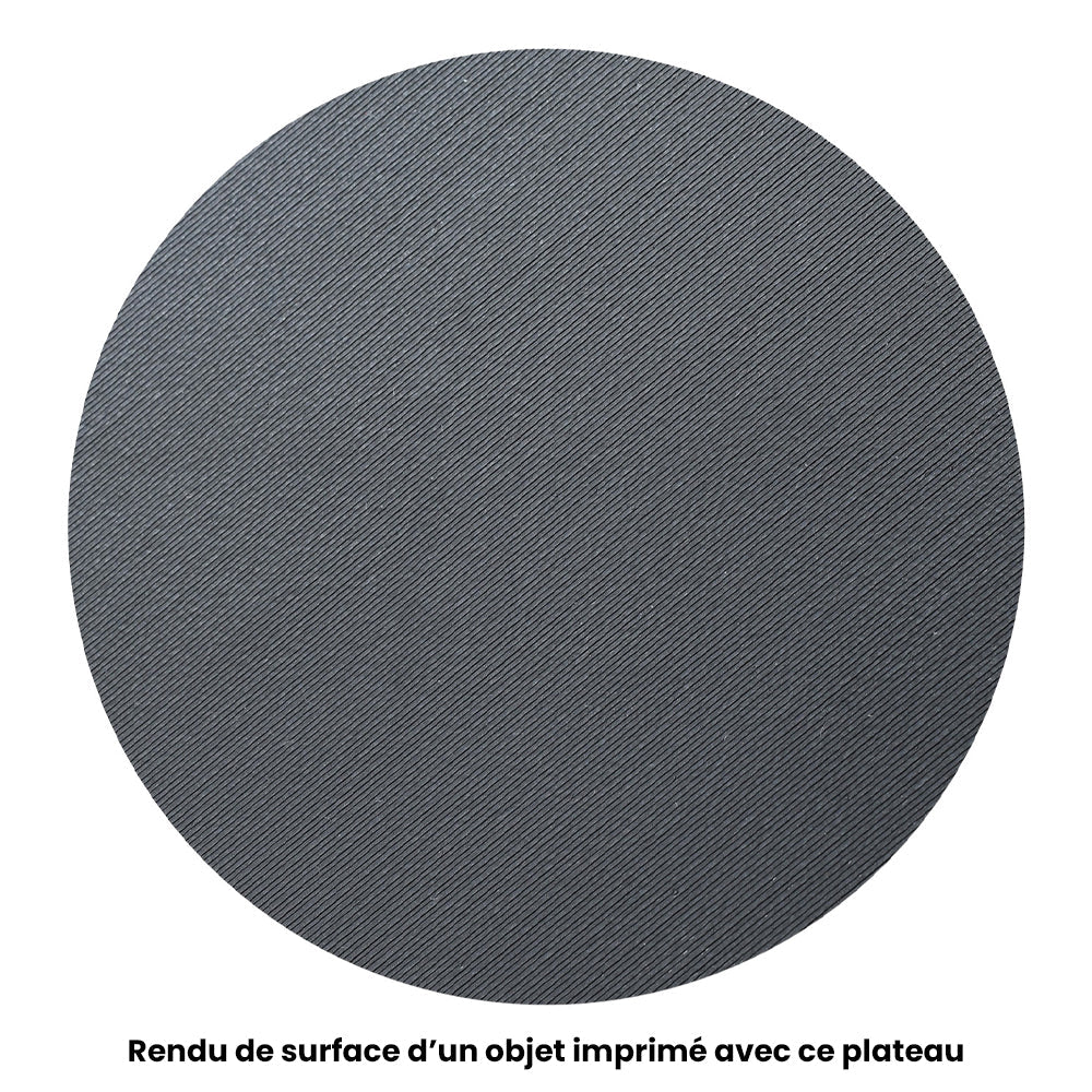 Rendu de surface d'un objet imprimé avec ce plateau
