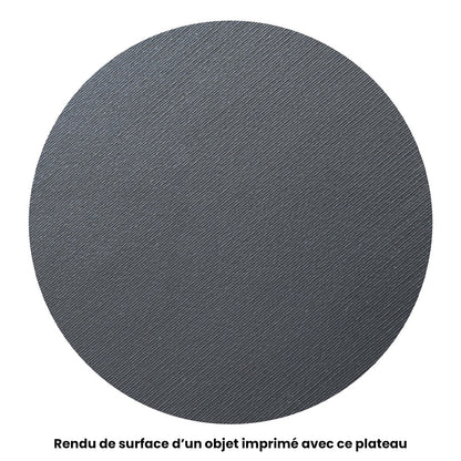 Rendu de surface d'un objet imprimé avec ce plateau