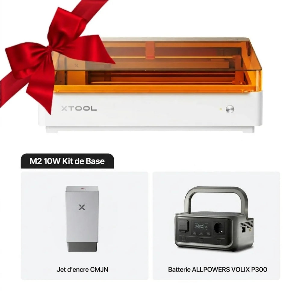 Pack Artisan - xTool M2 10W Base + Batterie ALLPOWERS VOLIX P300