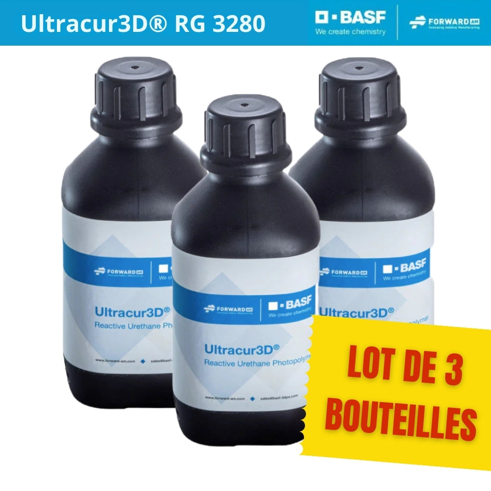 Pack BASF/ForwardAM - Ultracur3D RG 3280 - Blanc (White) - 3 x 1,65 kg