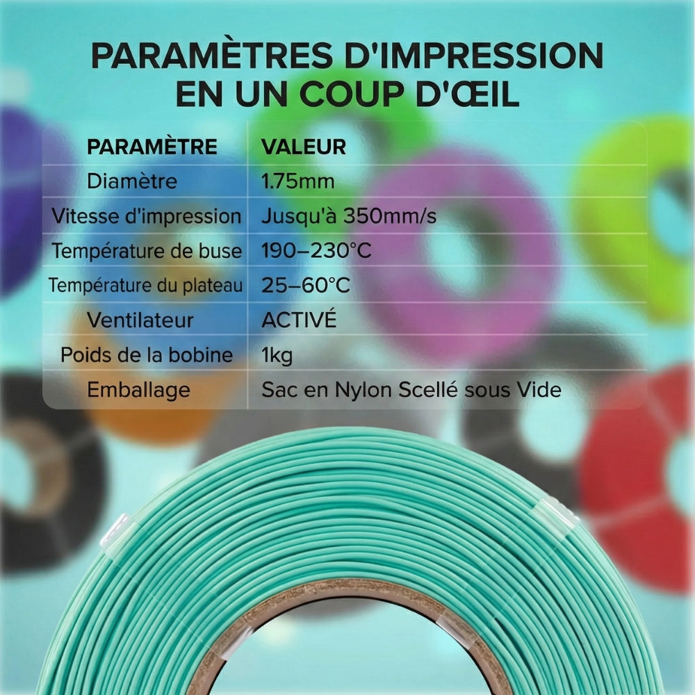 Panchroma Basic PLA - Noir (Black) - 1,75 mm - 1 kg - Refill