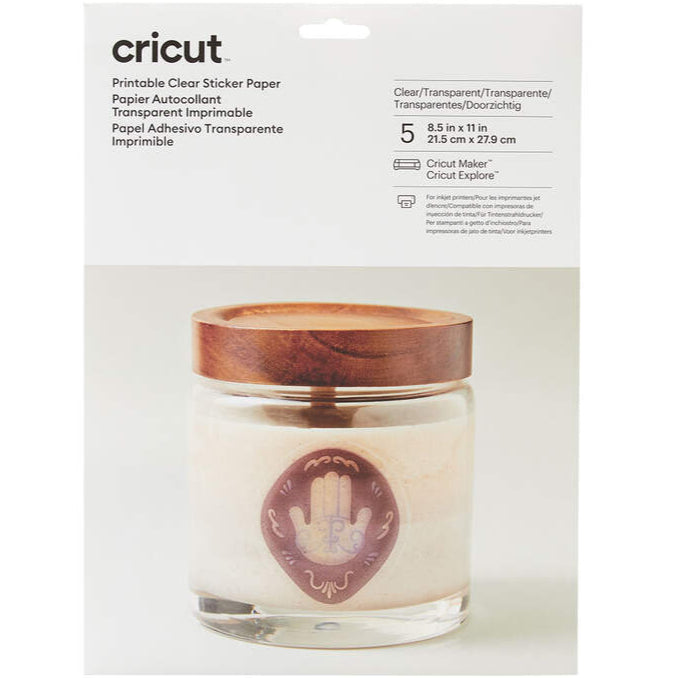 papier autocollant imprimable transparent cricut