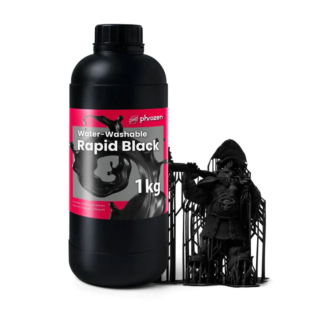 Phrozen - Water-Washable Resin - Rapid Black - 1 kg