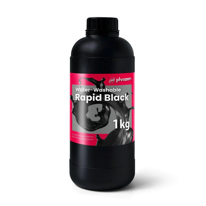 Phrozen - Water-Washable Resin - Rapid Black - 1 kg