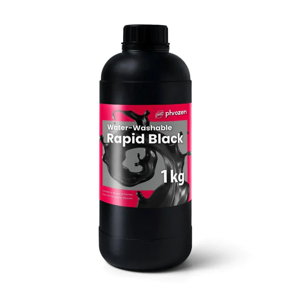 Phrozen - Water-Washable Resin - Rapid Black - 1 kg