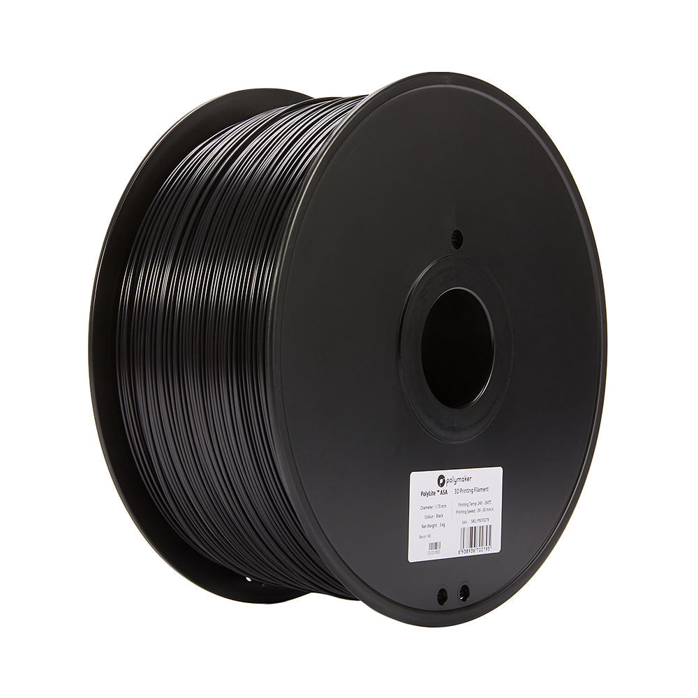 Polymaker - PolyLite ASA - Noir (Black) - 1.75 mm - 3 kg