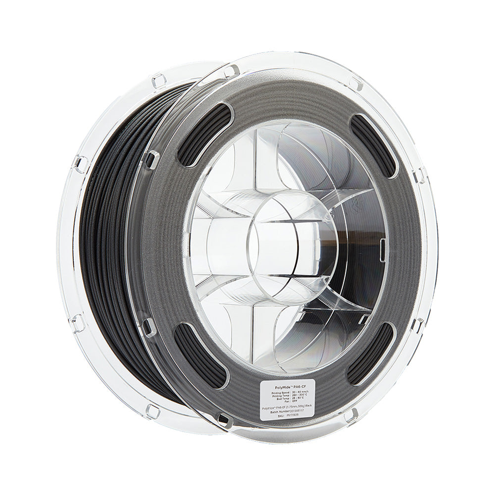 Polymaker - PolyMide PA6-CF (Nylon 6) - Noir (Black) - 1,75 mm - 500 g