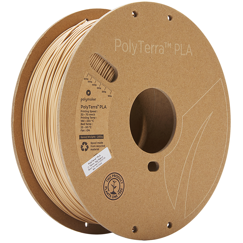 Polymaker - PolyTerra PLA - Cacahuète (Peanut) - 1.75 mm - 1 kg