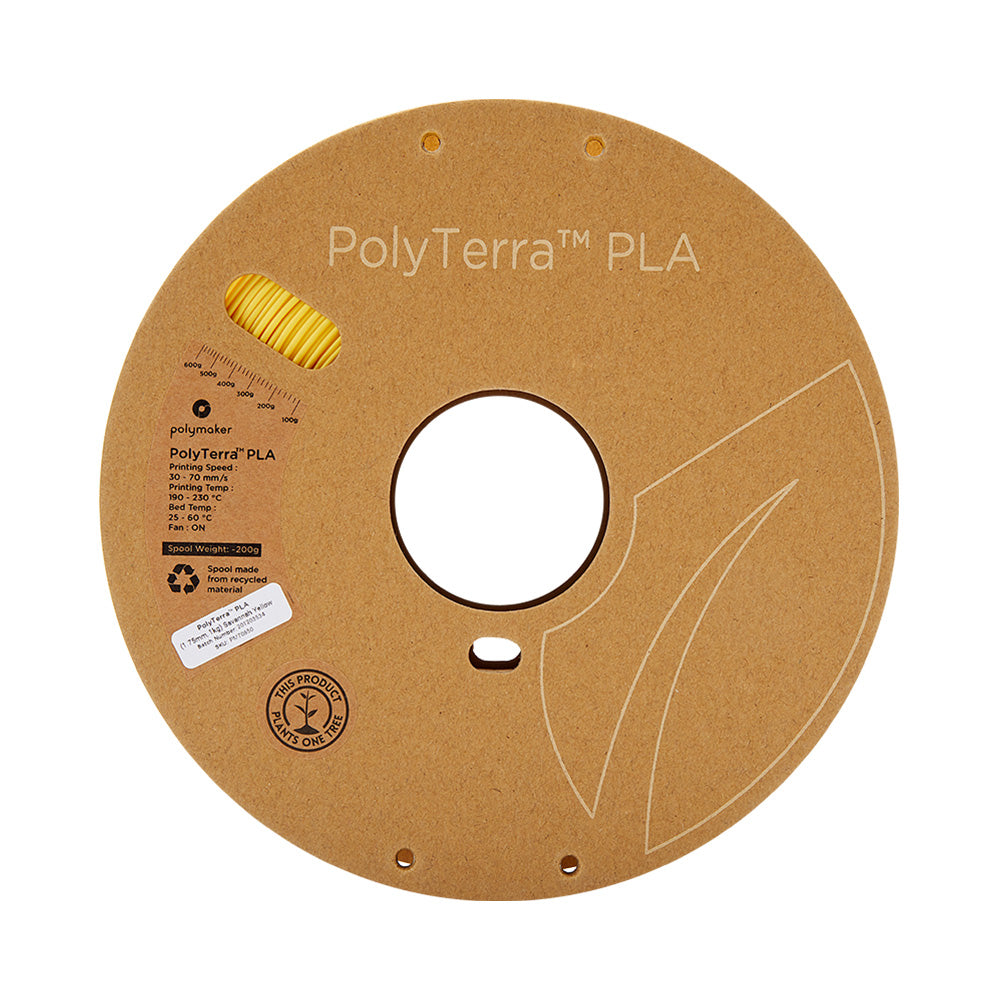 Polymaker - PolyTerra PLA - Jaune Savanne (Savannah Yellow) - 1.75 mm - 1 kg