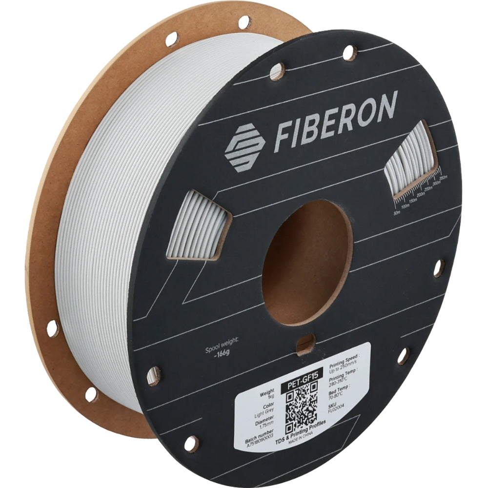 Polymaker - Fiberon PET-GF15 Gris Clair (Light Grey) - 1,75 mm - 1 kg