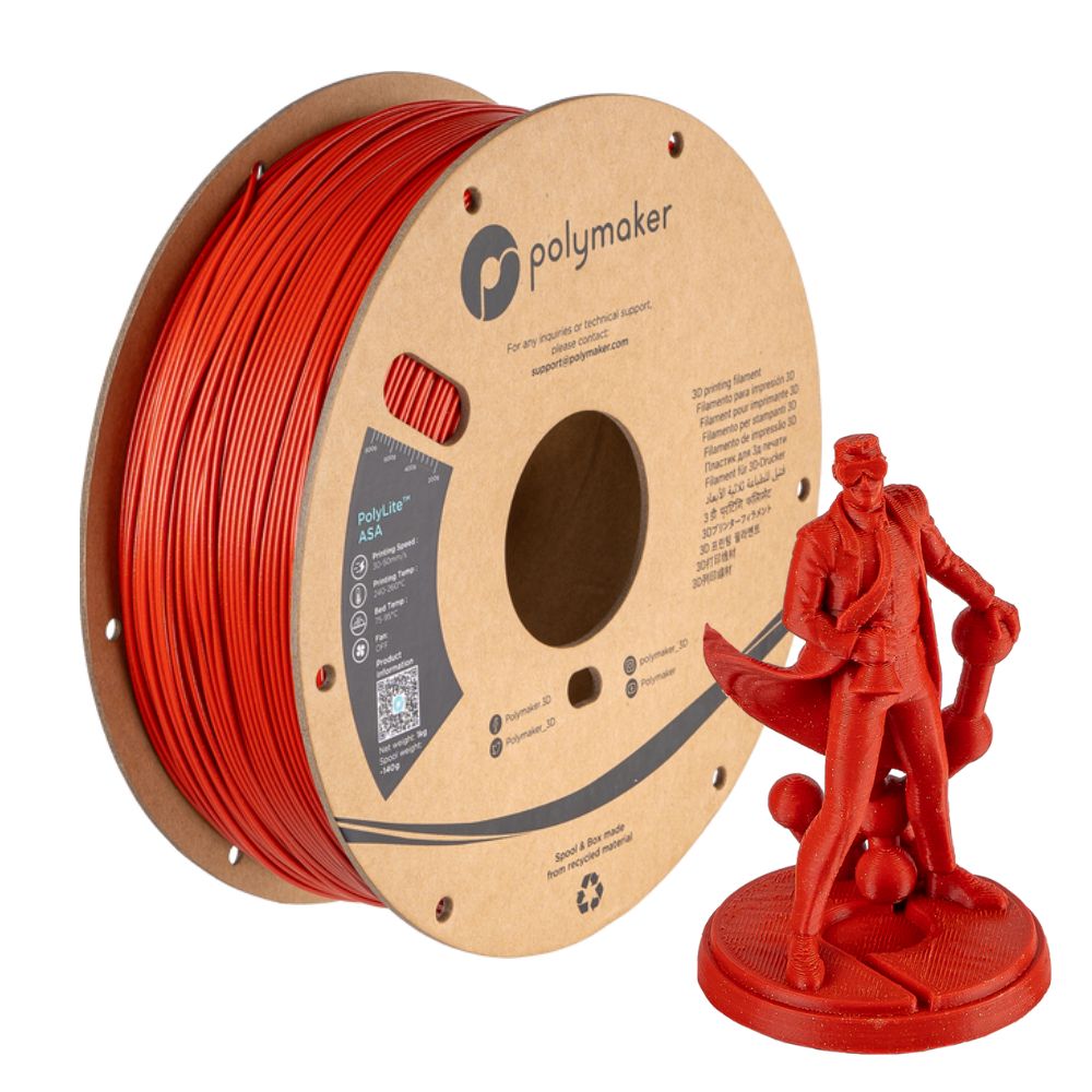 Polymaker - PolyLite Galaxy ASA - Rouge (Red) - 1,75 mm - 1 kg