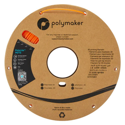 Polymaker - PolyLite PETG - Orange - 1,75 mm - 1 kg