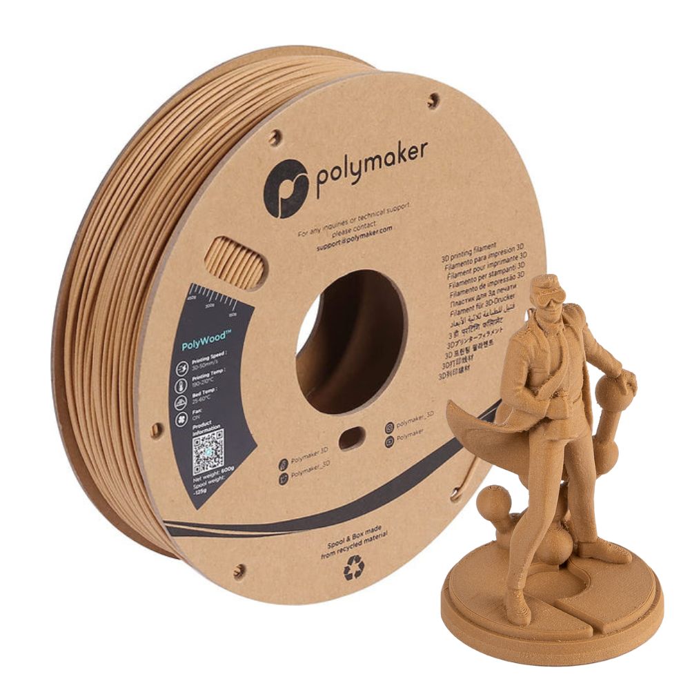 Polymaker - PolyWood  - Imitation Bois (Wood Mimic) - 1,75 mm - 600 g