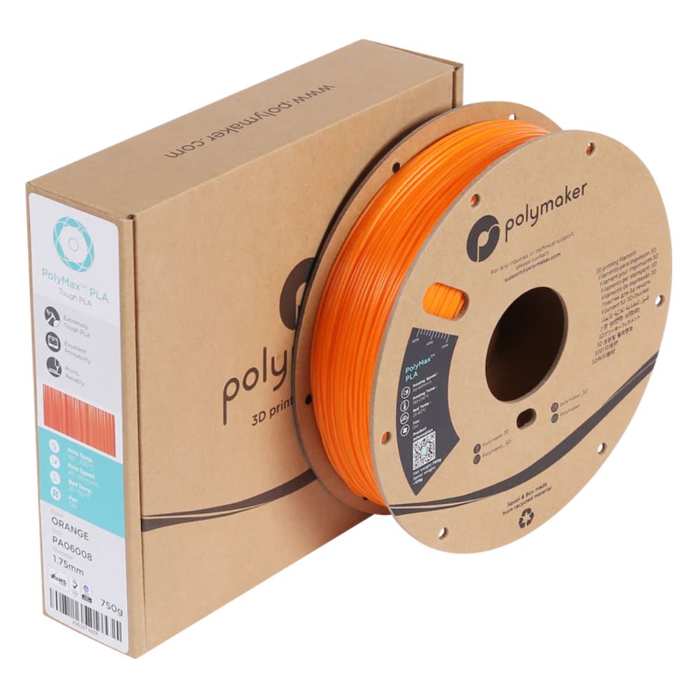 Polymaker - PolyMax Tough PLA - Orange - 1,75 mm - 750 g