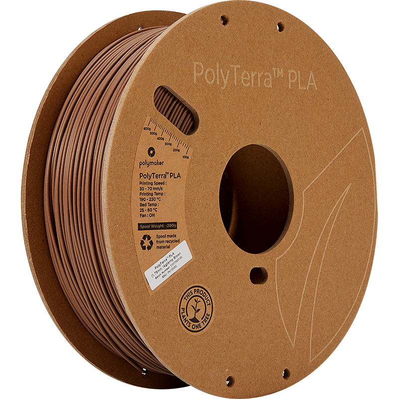 Polymaker - PolyTerra PLA - Marron Armée (Army Brown) - 1.75 mm - 1 kg