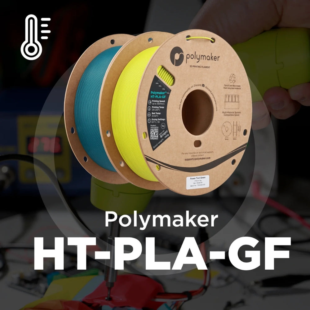 Polymaker - HT-PLA-GF - Rouge Outil Electrique (Power Tool Red) - 1,75 mm - 1 kg