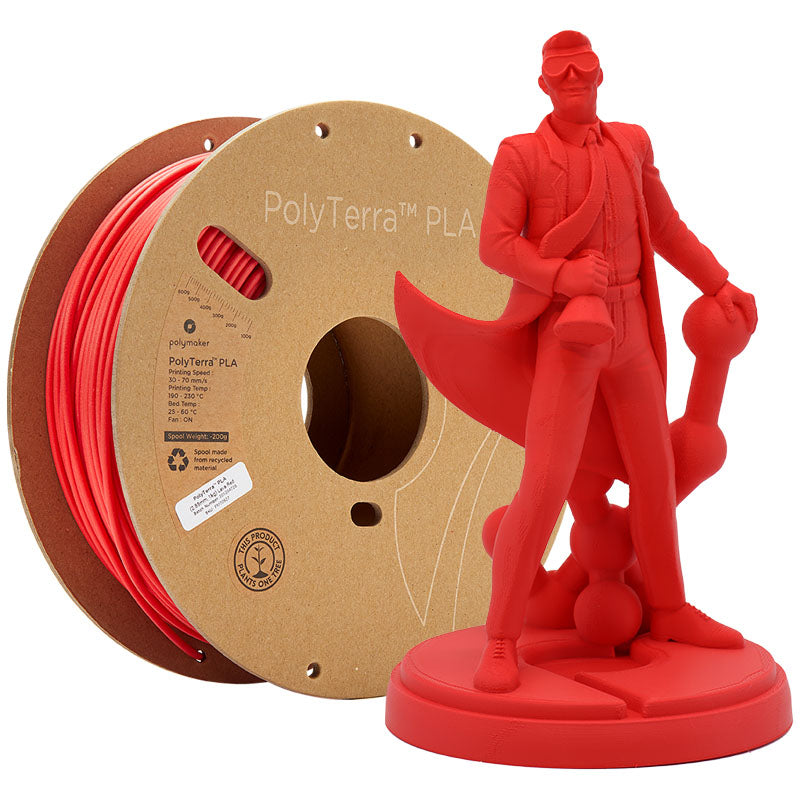Polymaker - PolyTerra PLA - Rouge Lave (Lava Red) - 1.75 mm - 1 kg