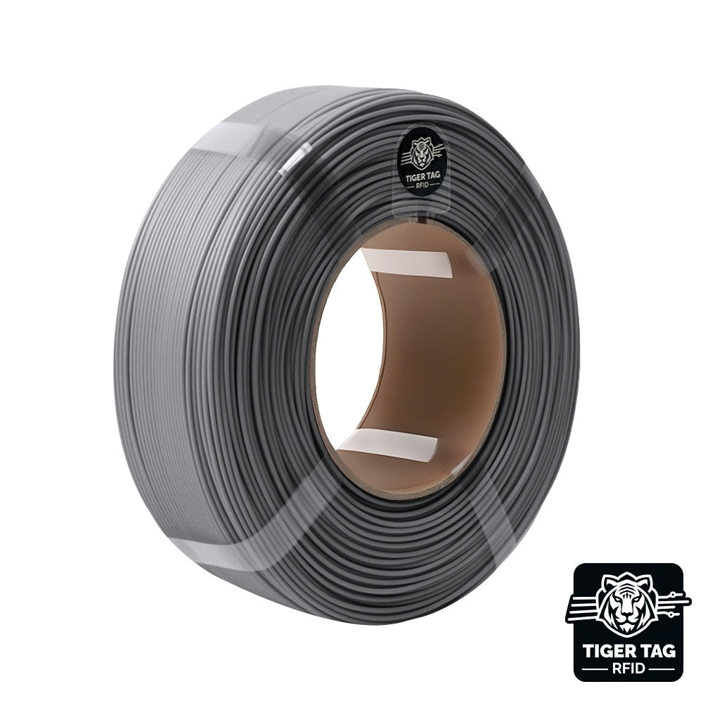 R3D - PETG Matte - Gris Acier (Gunmetal Gray) - 1,75 mm - 1 kg Refill avec RFID TigerTag