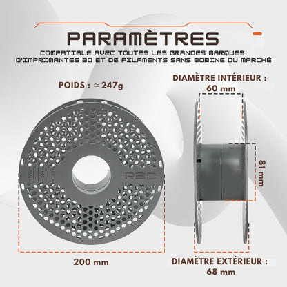 R3D - Lot de 10  MasterSpool Bobine Réutilisable (Reusable Spool) ♻️ Consignées