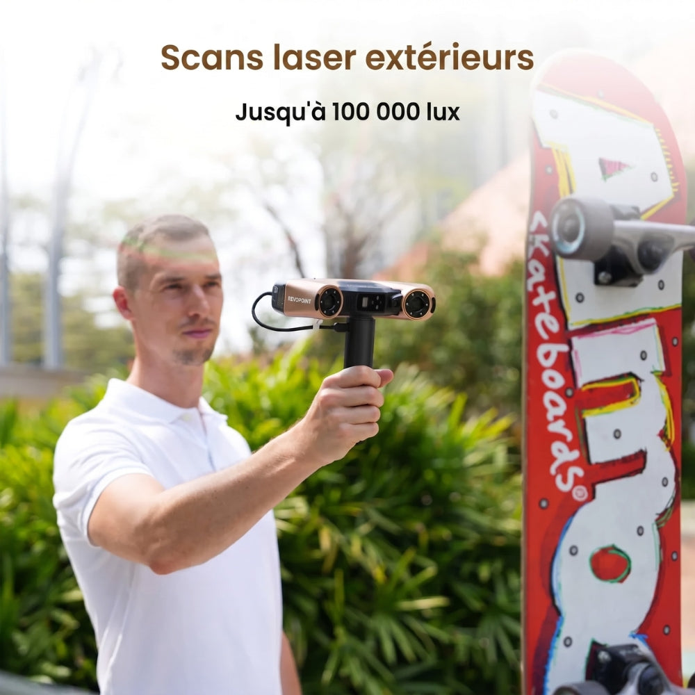 Revopoint - MetroY Ultra CMM Edition - Scanner 3D Sans Fil Performant pour Pièces Petites à Moyennes