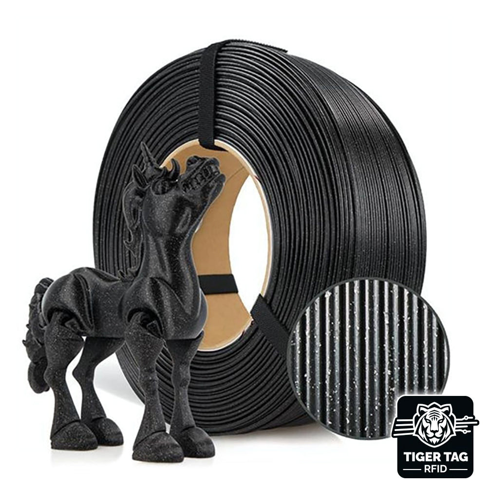 Rosa3D - PLA Galaxy - Noir (Black) - 1,75 mm - 1 kg Refill avec RFID TigerTag