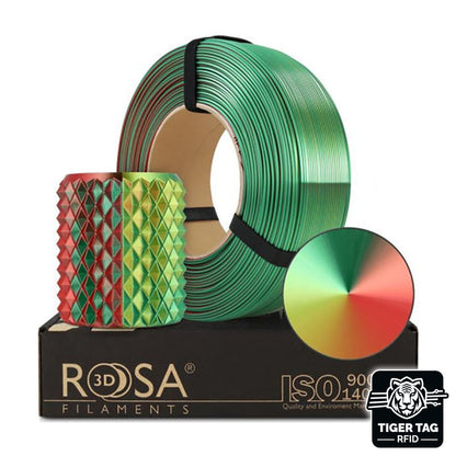 Rosa3D - PLA Magic Silk - Noël (Xmas) - 1,75 mm - 1 kg Refill avec RFID TigerTag