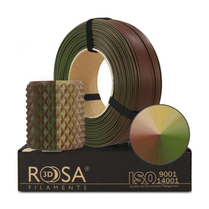 Rosa3D - PLA Magic Silk - Armée (Army) - 1,75 mm - 1 kg Refill