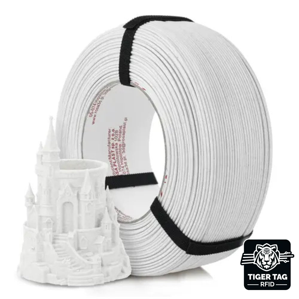 Rosa3D - PLA Speed - Blanc Marbre Mat (Matt Marble Carrara) - 1,75 mm - 1 kg Refill avec RFID TigerTag