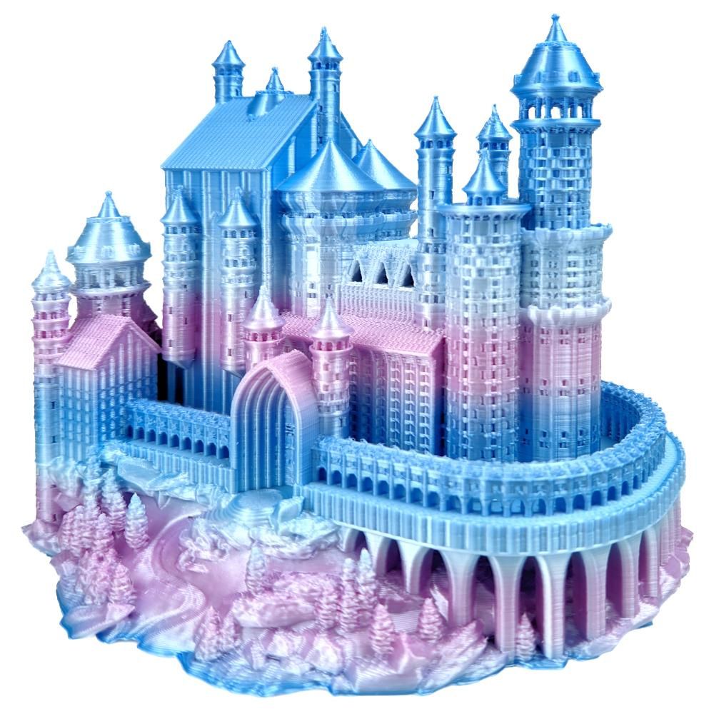 Rosa3D - Refill PLA Rainbow - Arc-en-ciel Bonbon (silk candy) - 1,75 mm - 1 kg