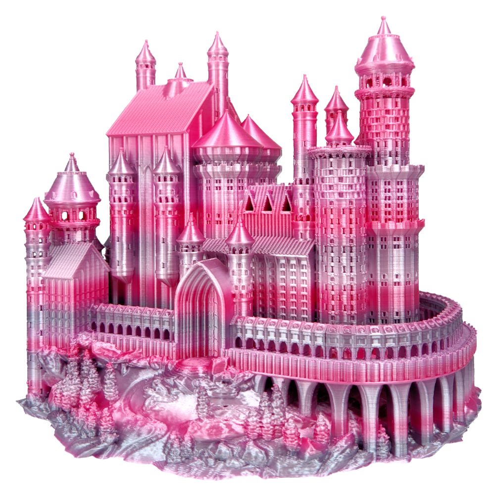 Rosa3D - Refill PLA Rainbow- Fleur Arc-en-ciel (silk flower) - 1,75 mm - 1 kg