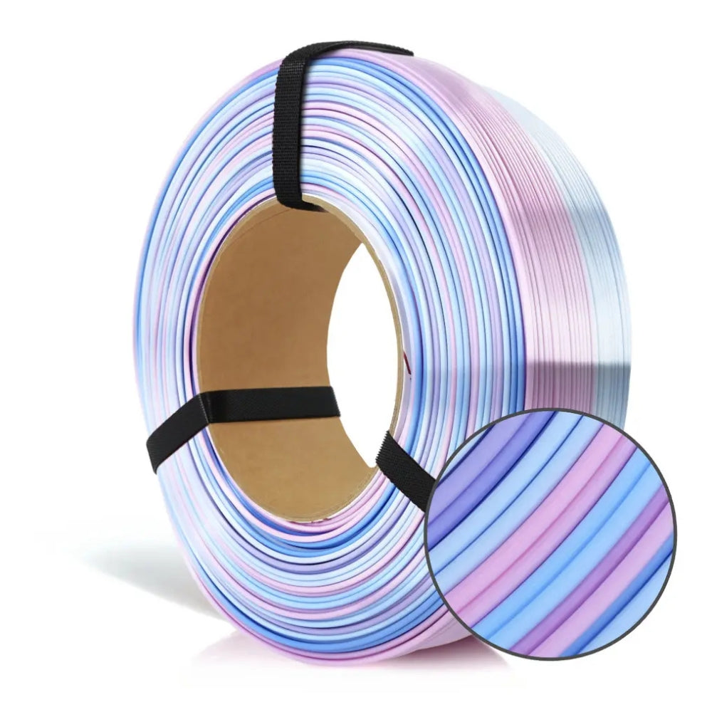 Rosa3D - PLA Rainbow - Arc-en-ciel Bonbon (Multicolour Silk Candy) - 1,75 mm - 1 kg Refill