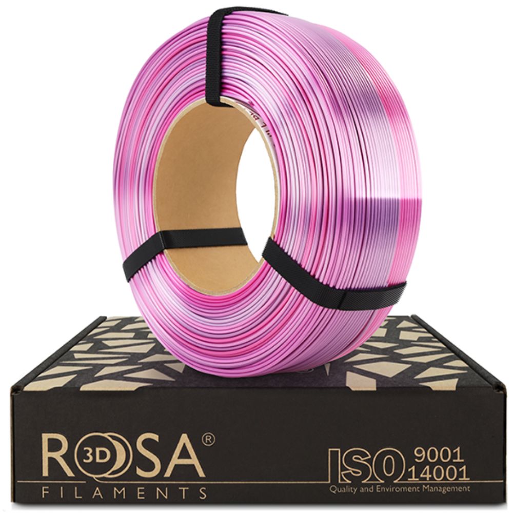 Rosa3D - PLA Rainbow - Arc-en-ciel Fleur (Multicolour Silk Flower) - 1,75 mm - 1 kg Refill