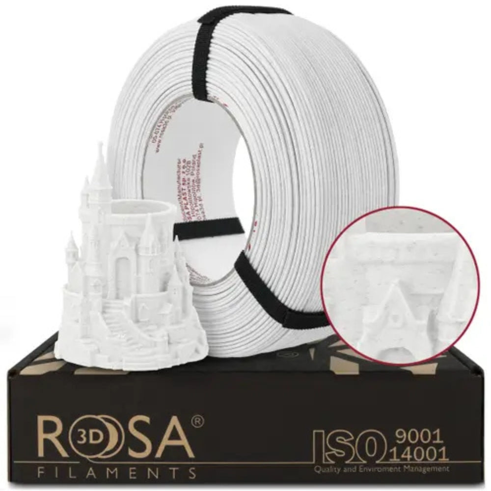 Rosa3D - PLA Speed - Blanc Marbre Mat (Matt Marble Carrara) - 1,75 mm - 1 kg Refill avec RFID TigerTag