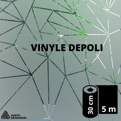 AVERY 500 - Vinyle Adhésif - Transparent - Dépoli - 30 cm x 5 m