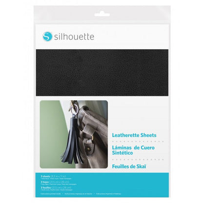 Silhouette - 3 Feuilles Simili Cuir