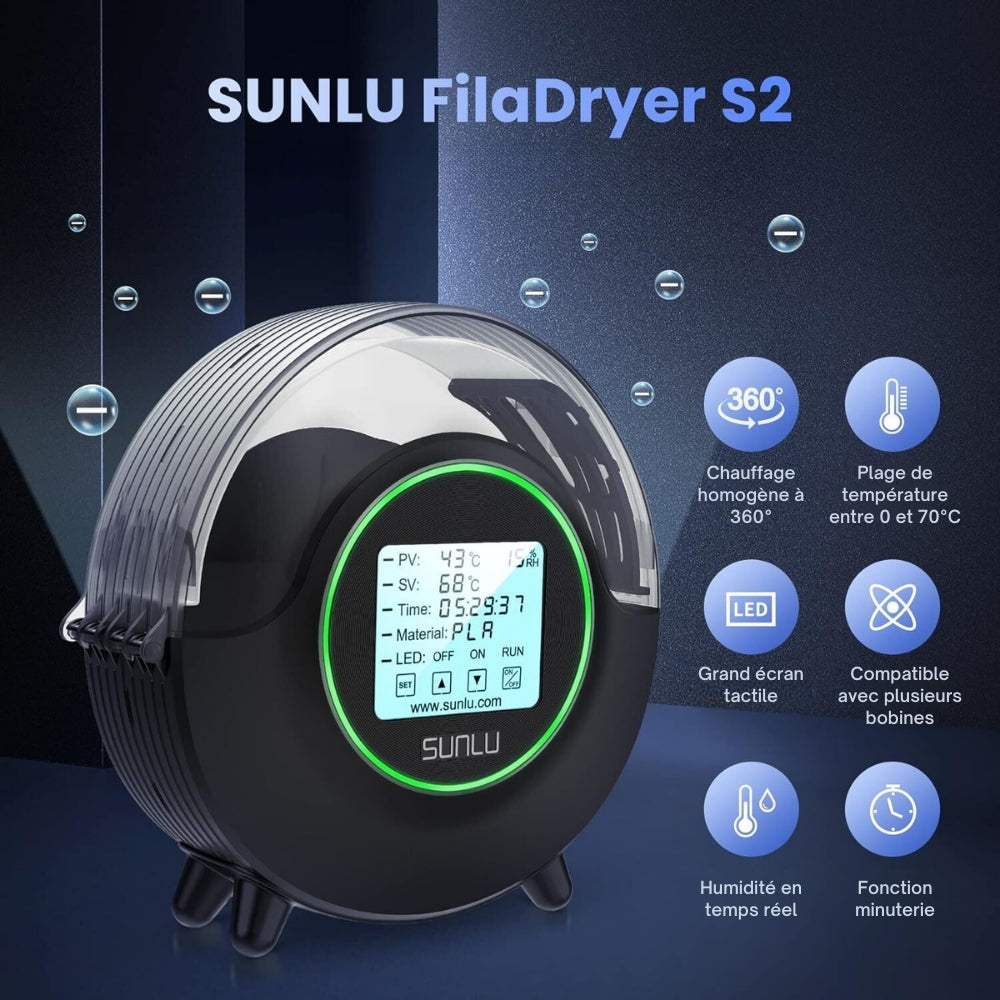 Sunlu - FilaDryer S2 - Boîte de Séchage pour Filament (Filament Dryer)