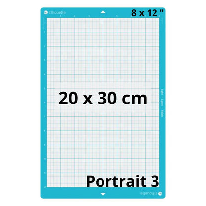 Silhouette - Portrait 3 - Tapis de Découpe - Adhérence Faible - 20 x 30 cm