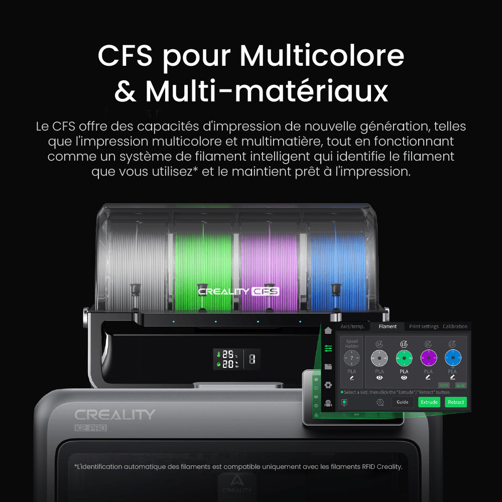 Pack Starter - Creality K2 Pro Combo avec Bobine Panchroma Offerte