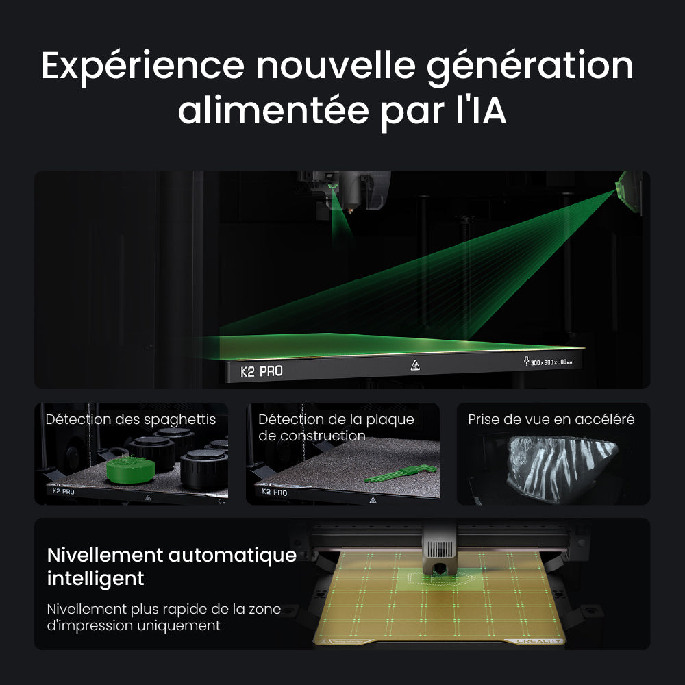 Creality - K2 Pro - Imprimante 3D FDM Grand Format