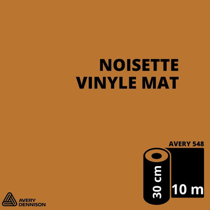 AVERY 500 - Vinyle Adhésif - Noisette Mat - 30 cm x 10 m