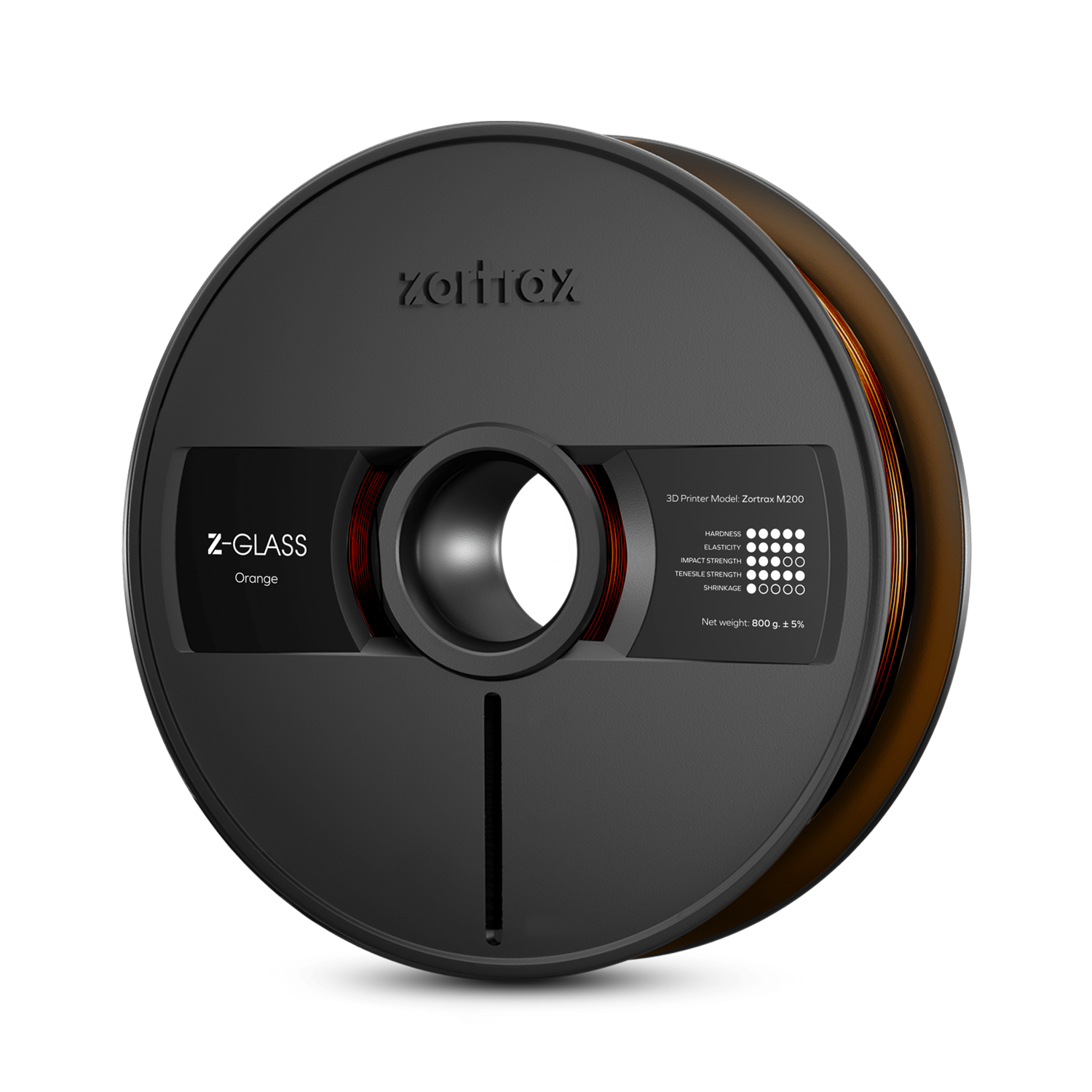 Zortrax - Z-GLASS - Orange (Orange) - M300 / M300 Plus / M300 Dual - 1.75 mm - 2 Kg, Filament, Zortrax