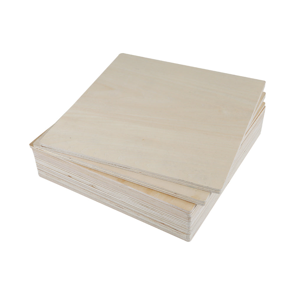 Creality - 3 Plaques de Contreplaqué Mélaminé Tilleul (Basswood Sheets) - 30 x 30 cm - 10 mm