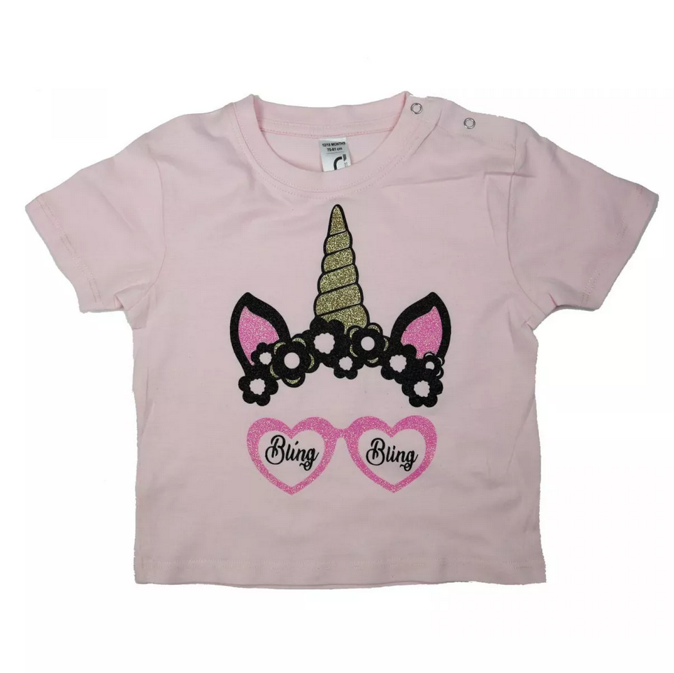 exemple t-shirt apres transfert du flex Bling Blign Chemica