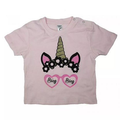 exemple t-shirt apres transfert du flex Bling Blign Chemica