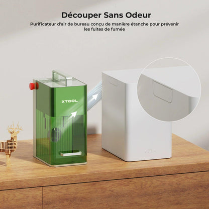 xTool - Purificateur d'air de bureau Compact pour F1